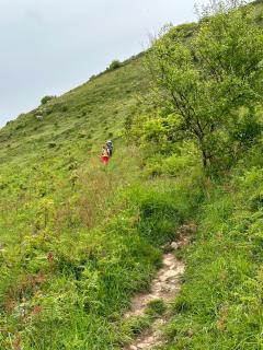 The gradients were steep at the start of the day